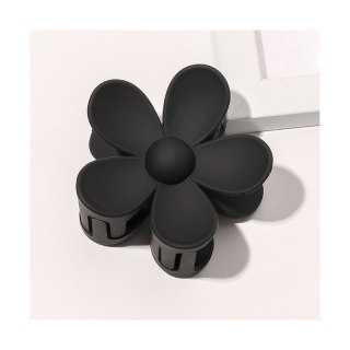 Spinka do włosów klamra XL kwiat czarna 7x7,5 cm SP152CZ