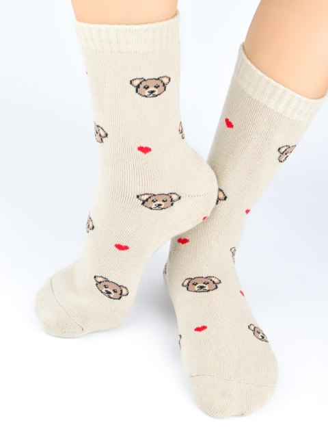 NOVITI SKARPETY DAMSKIE FROTTE SF029 MIŚ