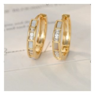 Kolczyki ze stali szlachetnej platerowane 14k złotem, z cyrkoniami KOŁA KST3417