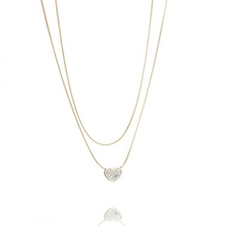 Naszyjnik stal szlachetna pozłacana 14k złotem NST1488