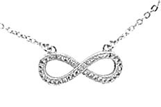 Zawieszka z łańcuszkiem nieskończoność