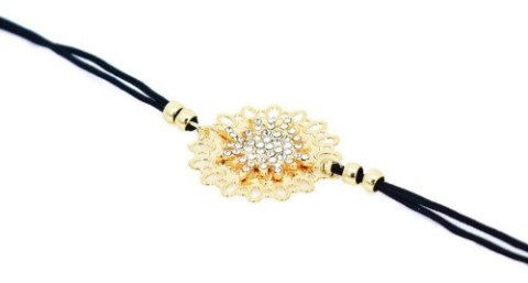 Bransoletka kwiat z cyrkoniami