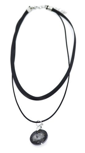 Efektowny podwójny naszyjnik