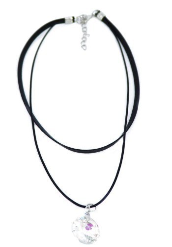 Efektowny podwójny naszyjnik