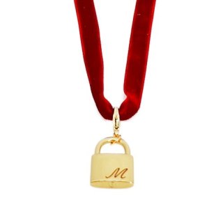 Kłódeczka z grawerem na aksamitce (3.5cm)