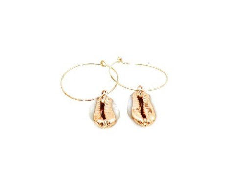 Kolczyki koła z ozdobą