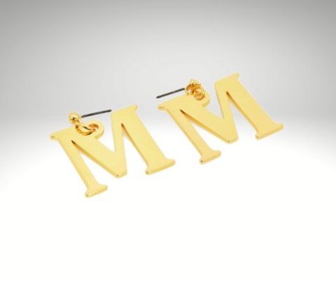 Kolczyki literki duże premium(3cm)
