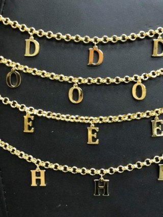 Literki Bransoletka złote MD BZ 0001