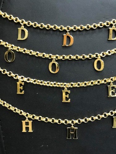 Literki Bransoletka złote MD BZ 0001