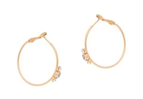 Kolczyki koła z cyrkoniami