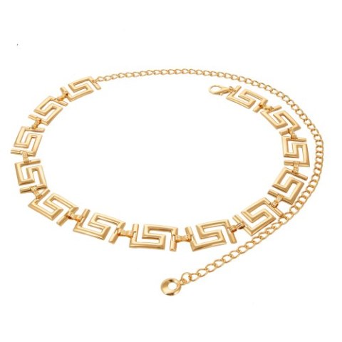 Pasek pozłacany wzór grecki