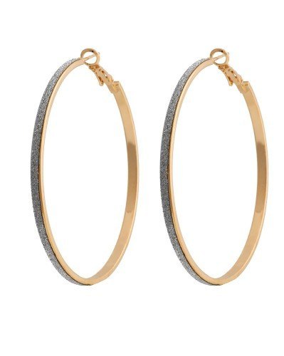 Kolczyk, koła, ozdobione srebrnym paseczkiem 154