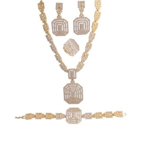 Komplet, kolia , ozdobny , cyrkonie wiszący medalion 55